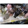 Image 2 : Shelf of mostly Assorted Vases and bowls