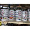 Image 2 : Shelf of Eight painted tin Four piece Canister sets