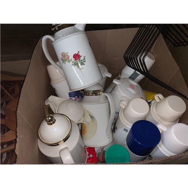 Large box of Canisters and pictures