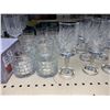 Image 3 : Shelf lot of mostly crystal Glasses and others