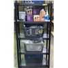 Image 1 : 6ft high Plastic shelf unit