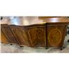 Image 1 : Inlaid Walnut Curved Front Sideboard 73in. W