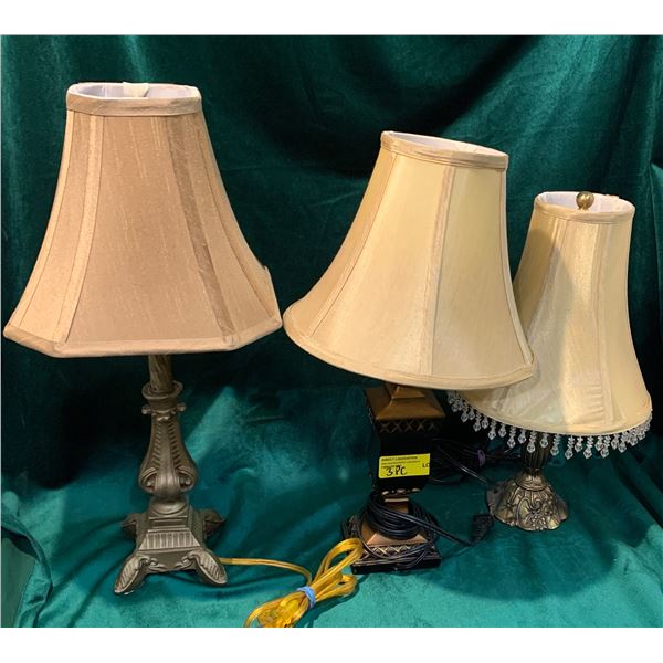 3 Assorted Bedroom Lamps