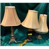 Image 1 : 3 Assorted Bedroom Lamps
