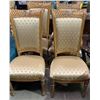 Image 1 : Set of 4 Carved Roll Back Antique Dining Chairs