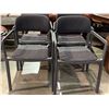 Image 2 : Set of 4 Padded Stacking Client Chairs