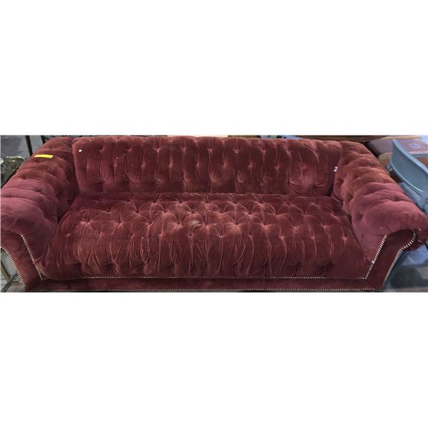 Rust Colour Tufted Back Sofa 88in" W