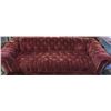 Image 1 : Rust Colour Tufted Back Sofa 88in" W