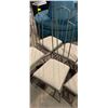Image 2 : Set of 6 Iron High Back Chair w/Padded Seats