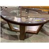 Image 2 : Glass Top Coffee Table 36in. Round