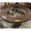 Image 1 : Glass Top Coffee Table 36in. Round