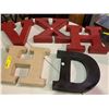 Image 1 : Lot of 5 Metal Hanging Letters