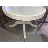 Image 2 : Painted Pedestal Dining Table 45in. Round