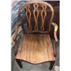 Image 1 : Stretcher Base Oak Chair