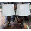 Image 1 : Pair of Brown Table Lamps