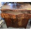 Image 2 : Book face burl Walnut Curved Cabinet 32in. W 35in. H