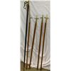 Image 2 : Lot of 7 wood and brass pole reachers