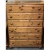 Image 1 : Solid pine 6 drawer chest, 34"w x 48"h