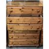 Image 2 : Solid pine 6 drawer chest, 34"w x 48"h