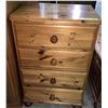 Image 1 : Solid pine 4 drawer chest, 23"w x 24"h
