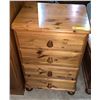 Image 2 : Solid pine 4 drawer chest, 23"w x 24"h