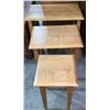 Image 1 : 3pc. Maple nesting table set