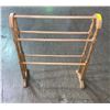 Image 1 : Wooden quilt rack, 26"w x 34"h