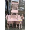 Image 2 : Childs pink table and 3 chairs