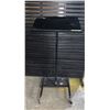 Image 1 : Metal music stand on wheels