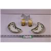 Image 1 : (2) “King Edward”CCB Bone Dishes + Pair of Salt & Pepper Shakers and Scotty Dog Candy Container