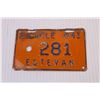 Image 2 : 1963 Estevan Bicycle Plate