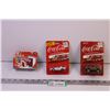 Image 1 : Matchbox Coca-Cola Car + (2) Coca-Cola Cars (NIB)