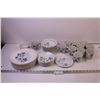 Image 1 : Set of Blue Ivy Royal Knight Dishes (8-Plates 7-Saucers 8-Bowls 1-Dessert Plate 10-cups and Cream &