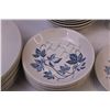 Image 4 : Set of Blue Ivy Royal Knight Dishes (8-Plates 7-Saucers 8-Bowls 1-Dessert Plate 10-cups and Cream &