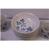 Image 6 : Set of Blue Ivy Royal Knight Dishes (8-Plates 7-Saucers 8-Bowls 1-Dessert Plate 10-cups and Cream &