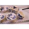 Image 5 : Johnson Bros “The Old Mill” Hand Engraved China (11-Plates 7-Bread Plates 6-Saucers 5-Fruit Bowls 8-