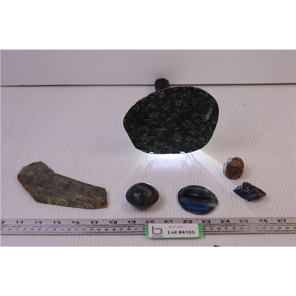 Stone Items (6) Natural Stone Decor Items