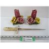 Image 1 : Ceramic Flower Candle Holders? - Decorative Cuba Knife