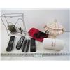 Travel Caddy - Gravy Pot - Metal Art - (4) Remotes)