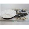 Image 1 : Lazy Susan - Assorted Dishes - Salt & Pepper Shakers
