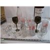 Image 3 : Wine glasses, shooter glasses, bottle