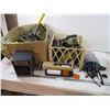 Image 1 : Box misc items, galaxy lamp, plumbing items