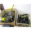 Image 4 : Box misc items, galaxy lamp, plumbing items