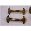 Image 2 : (4) Vintage Brass Door Pulls