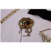 Image 4 : (2) Necklaces, Brooch, and Tie Clip