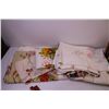 Image 2 : Vintage Apron, Cookie Jar, and Linens