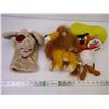 Image 1 : (3) Plushies,Looney Tunes,Lion King and Wrinkles
