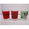 Image 4 : (4) Vintage Glass Beer Mugs and (3) Comedic Shot Glasses