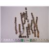 Image 1 : Over 40 Pennies- Canadian and American-Various Years