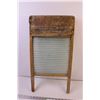 Image 2 : Vintage Wood and Glass Washboard w/ Partial Advertisement